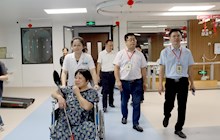 市残疾人联合会到我院调研儿童康复救助项目工作