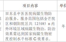 田东县中医医院病媒生物防治服务院内采购成交结果公告