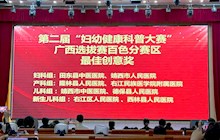 我院在第二届 “妇幼健康科普大赛” 广西选拔赛百色分赛区斩获 “最佳创意奖”