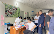 田东县中医医院健康管理中心高效完成企业员工职业健康上门体检服务